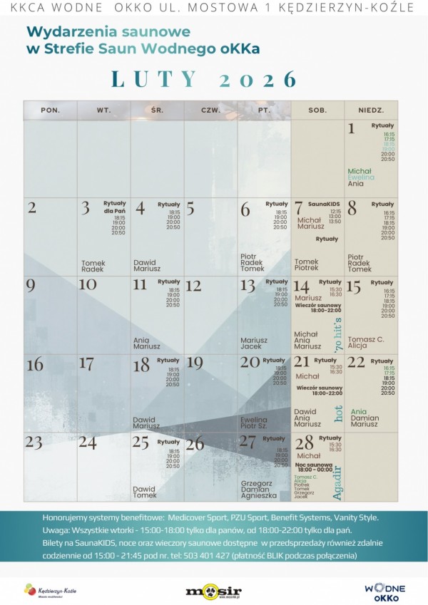 Strefa Saun w lutym