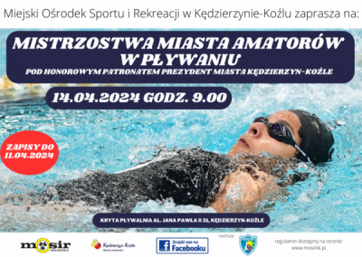 Ruszyły zapisy na Mistrzostwa Miasta Amatorów w pływaniu!