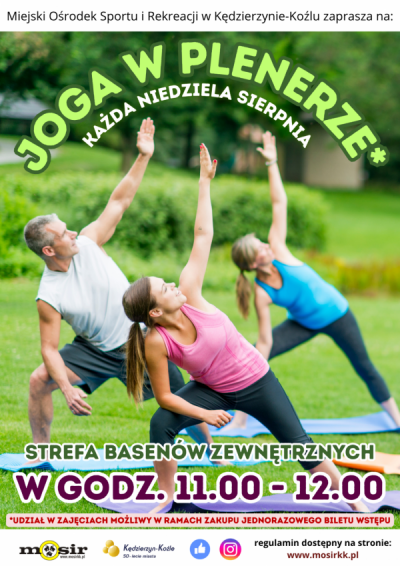 Joga w plenerze w Strefie Basenów Zewnętrznych 