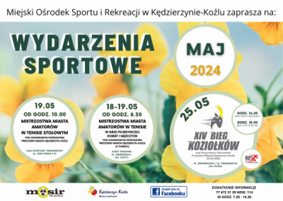 Wydarzenia sportowe w maju!